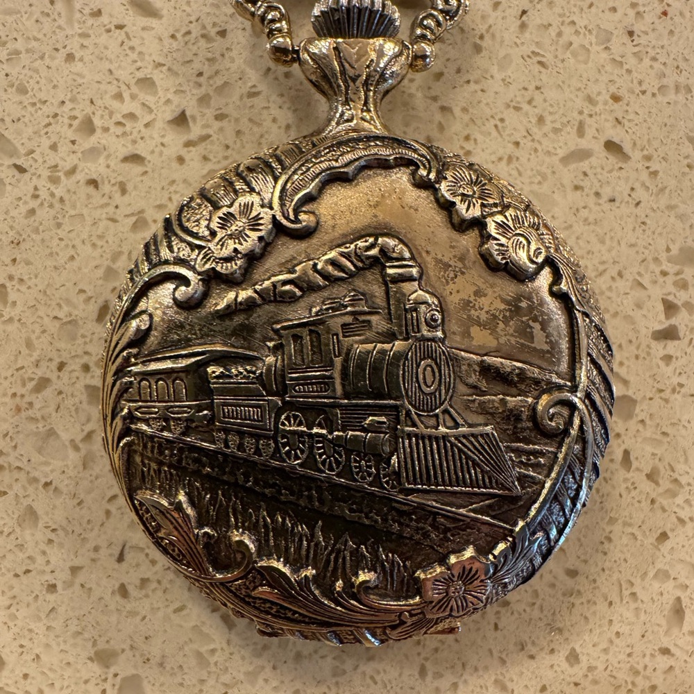 Vintage Remington Train Pocket Watch